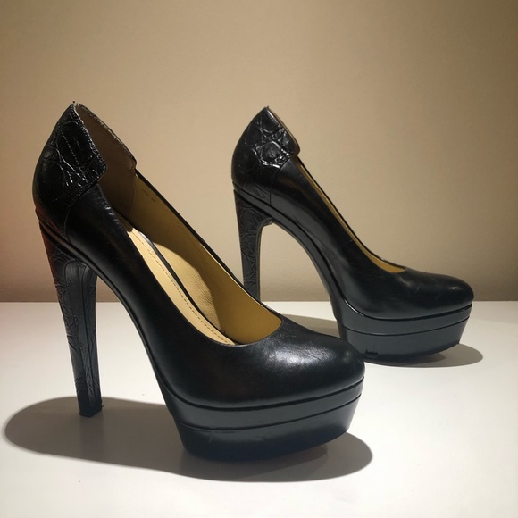 Rachel Zoe Pumps with alligator Print Heel - Picture 5 of 9